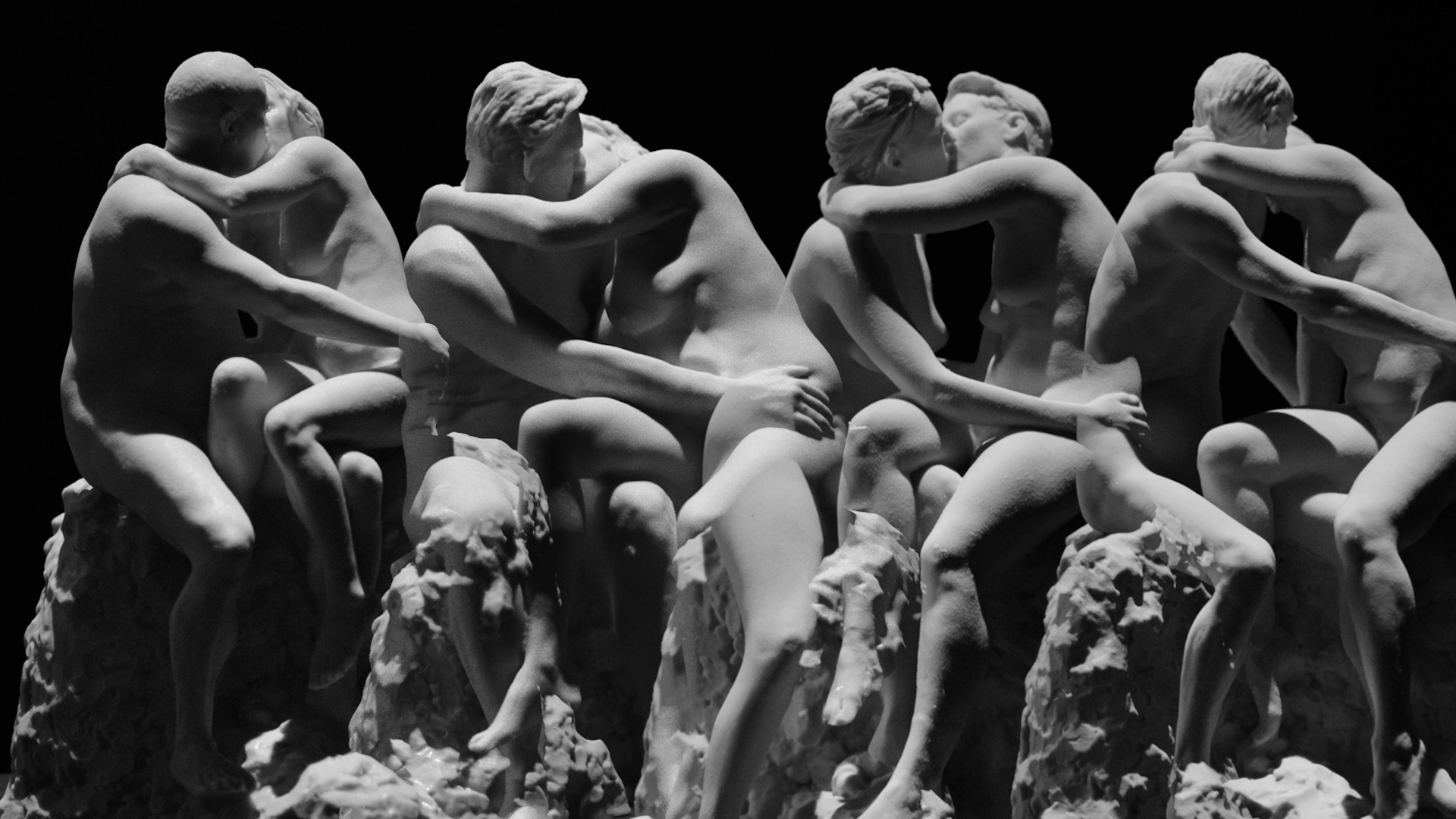 AGNSW and TATE London Recreating the Kiss Rodin Nude Art