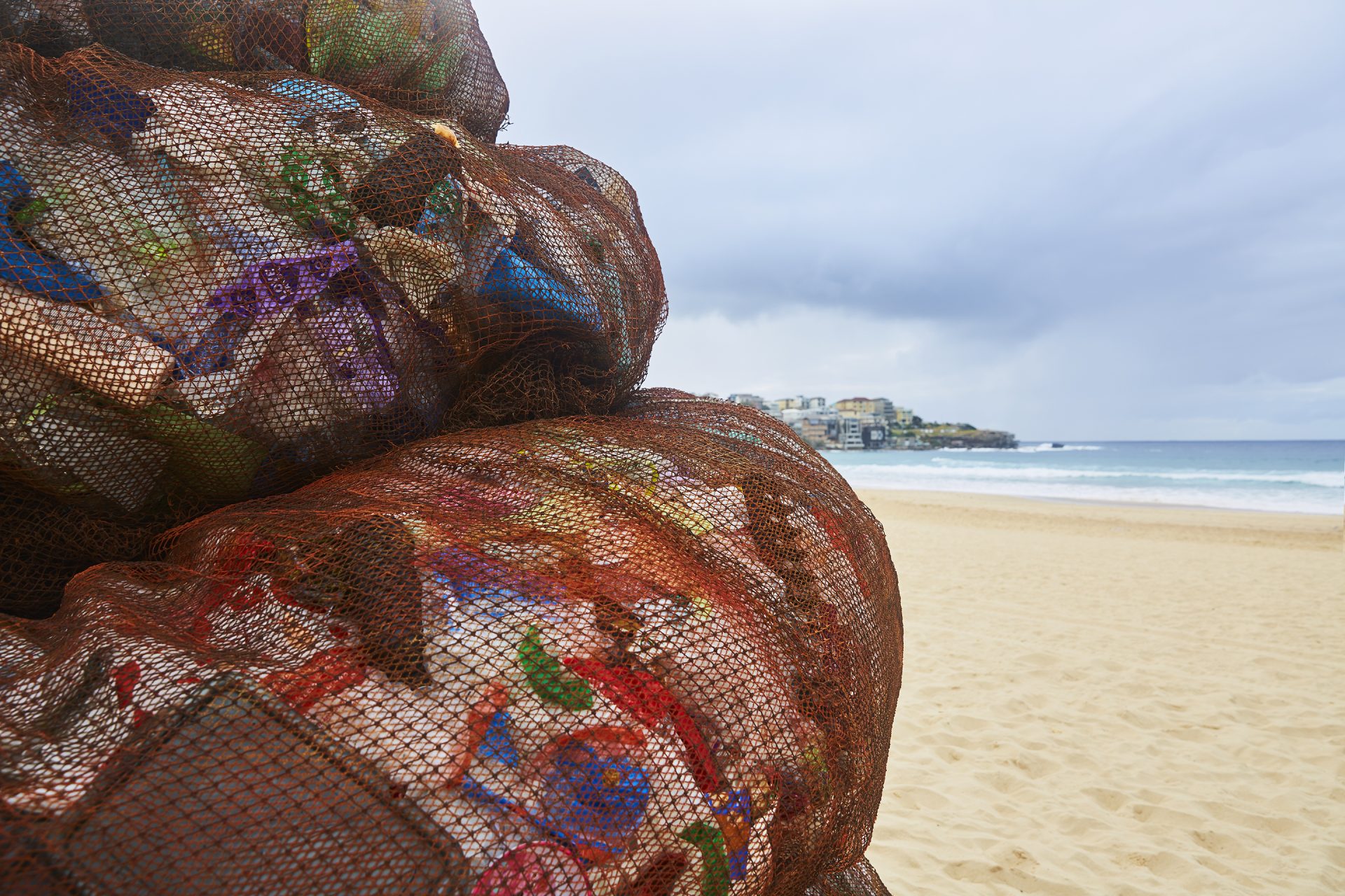Better Packaging Co installation on Bondi Beach for World Environment Day