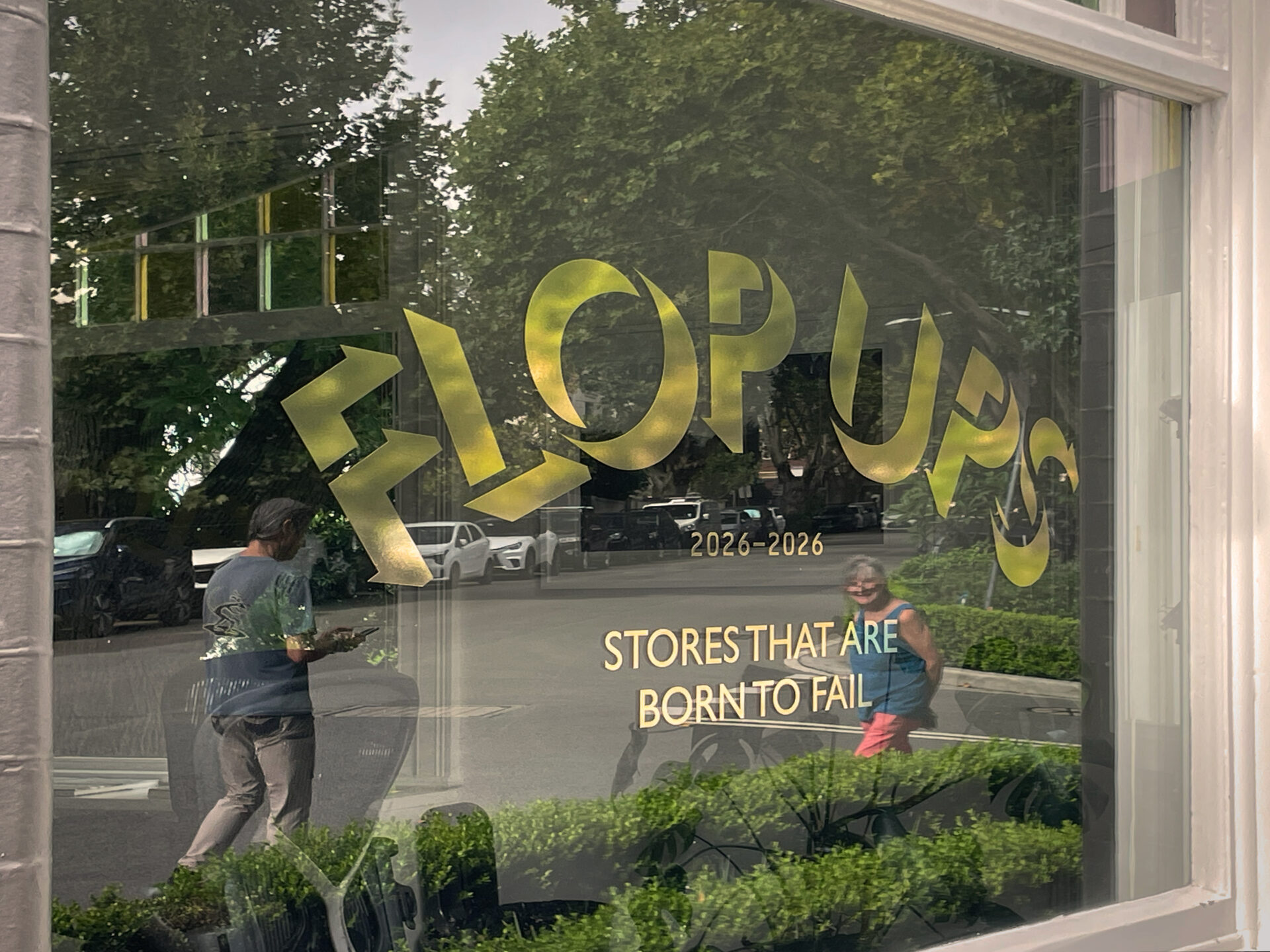 Glue Society Flop Ups Front Window