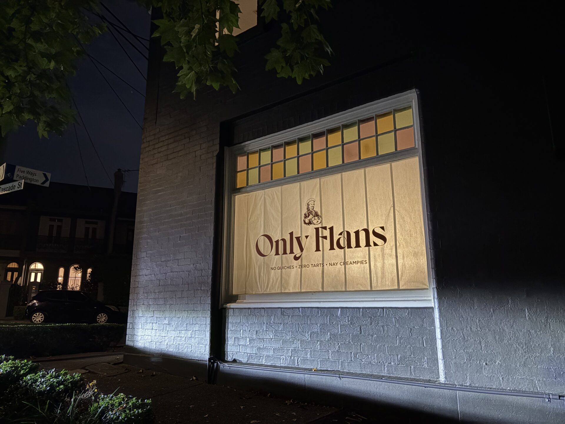 Only Flans popup store Glue Society